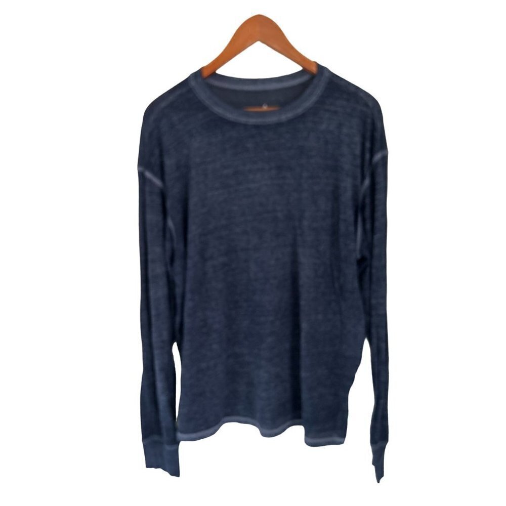 FREE MOVEMENTS Long Sleeve Tee Heather Blue T-Shirt Blue Size Med